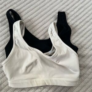 Black and White Sports Bras